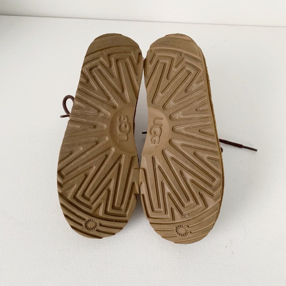 Ugg Kids Neumel II Lace Up Boot Brown Size 3 - Picture 13 of 15